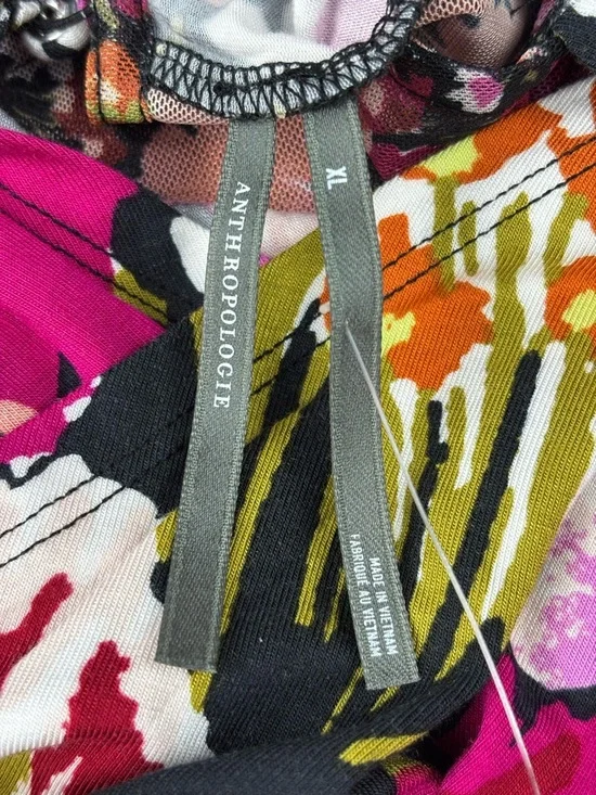 Anthropologie | Long-Sleeve Halter Mesh Midi Dress | Size XL | NWT - Picture 6 of 15